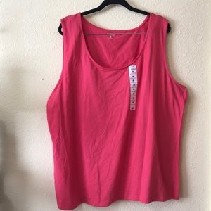 Great Northwest Indigo Plus Size Pink Jersey Tank
